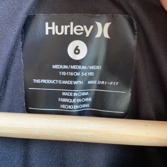 Sz 6 Kids Hurley UPF 50+ Rashguard - Picture 3 of 5
